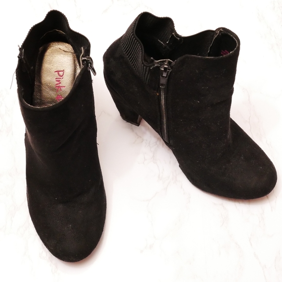 Black heeled ankle boots - Picture 2 of 11